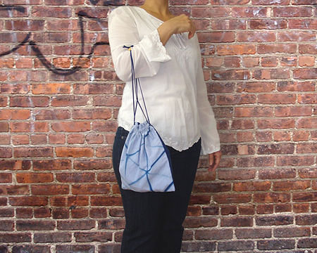 板締め絞りポーチ #1